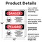 Signmission Pesticide Storage Hazardous Bilingual Danger Sign, Plastic, 10in W x 14in L, 2PK OS-2PACK-DS-P-1014-VS-1526 - alternate 2